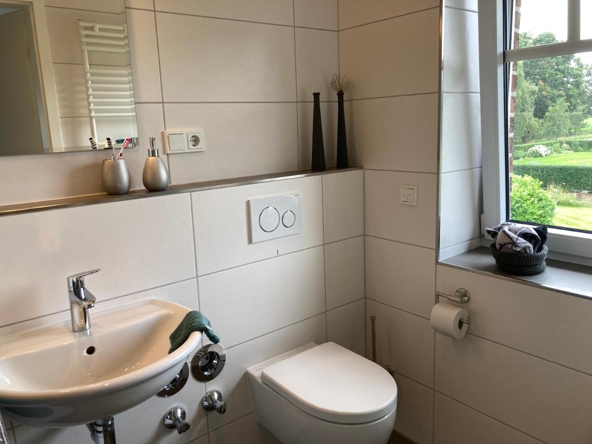 Ferienwohnung Heeser Birkenhof - Urlaub Auf Dem Bauernhof Mit Blick Ins Gruene Weeze Ngoại thất bức ảnh
